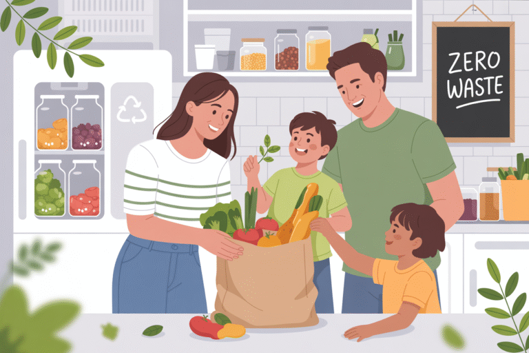 happy family zero waste kitchen